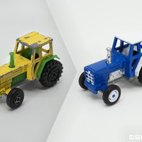 Small Detailed Tractor Wheels - Diecast Toy Restoration 3D Printing 217246