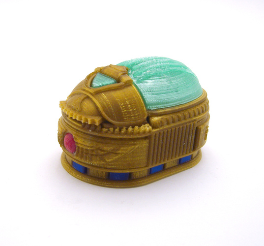 Scarab Beetle Box (with secret lock) 3D Print 21726