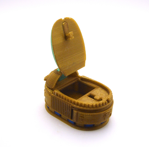 Scarab Beetle Box (with secret lock) 3D Print 21727