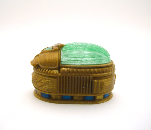 Scarab Beetle Box (with secret lock) 3D Print 21729