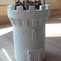 Modular Covered Watchtower - WarGames - Terrain -building - Thumbnail 1