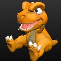 Small Dinosaur GON 3D Printing 217332