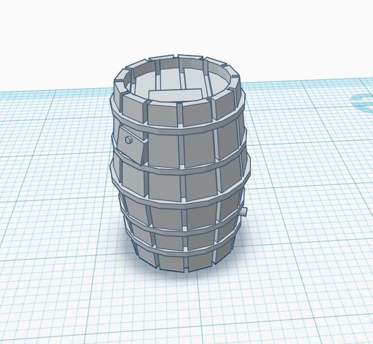 28mm Scale Scatter Terrain - Gas Lantern Posts, Crates & Cask 3D Print 217416