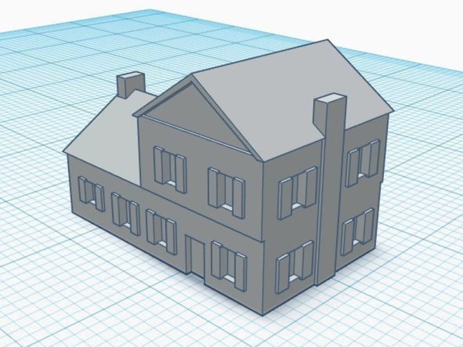 3mm Scale Residential Buildings 3D Print 217424