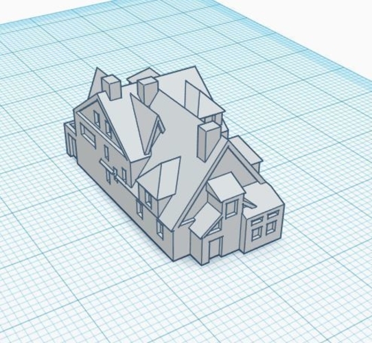 3mm Scale Residential Buildings 3D Print 217430