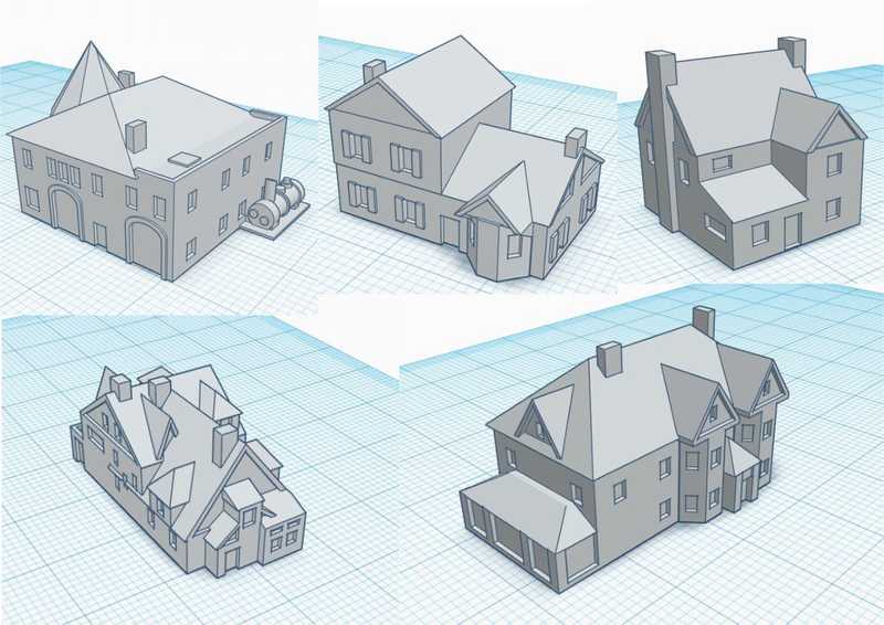 3mm Scale Residential Buildings