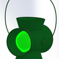 Small Green Lantern Lantern 3D Printing 217501