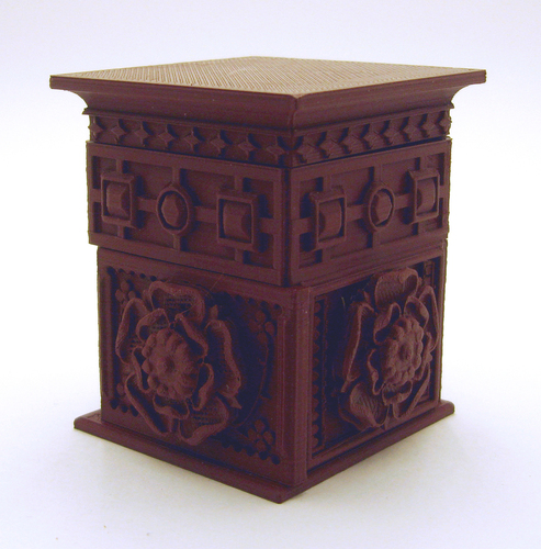 The Tudor Rose Box (with secret lock) 3D Print 21751