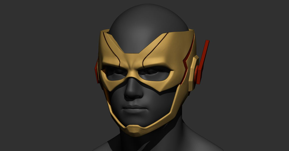 Flash Kid Helmet - DC comic 3D print model 3D print model