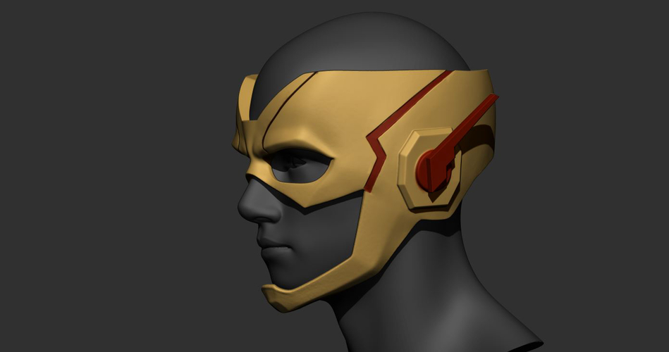 Flash Kid Helmet - DC comic 3D print model 3D print model 3D Print 217536