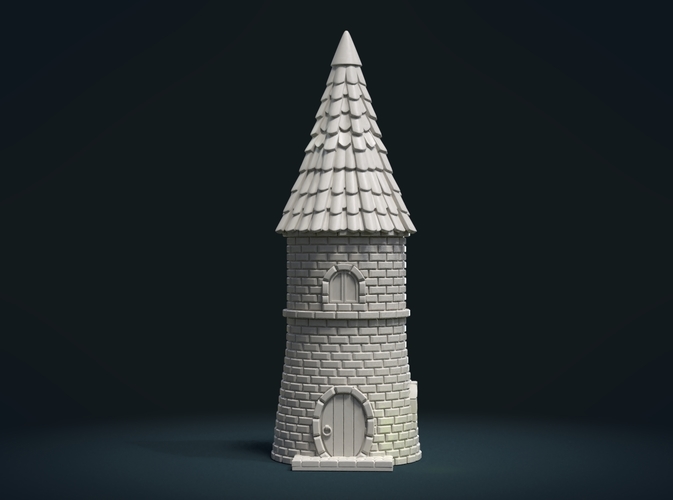 Fantasy Tower House 3D Print 217574