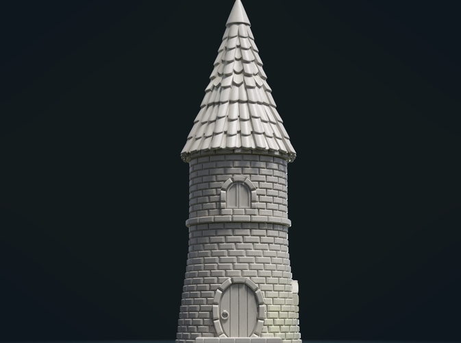 Fantasy Tower House 3D Print 217575