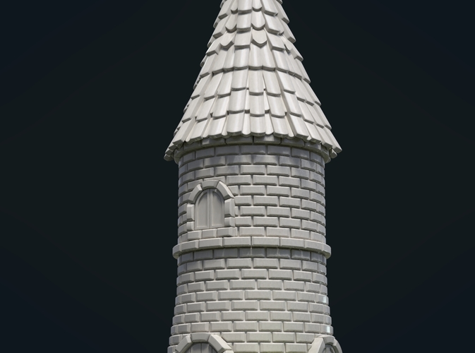 Fantasy Tower House 3D Print 217576