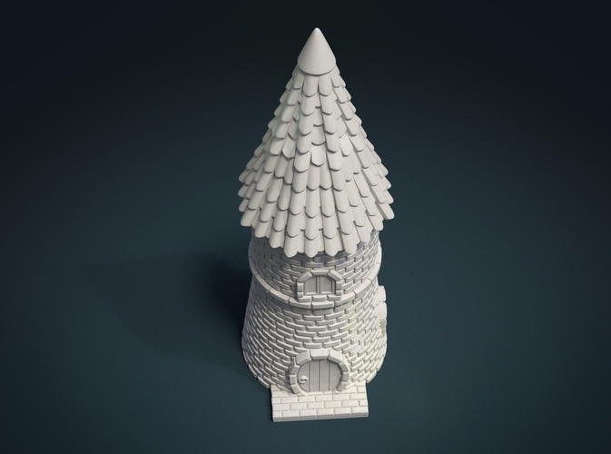 Fantasy Tower House 3D Print 217577