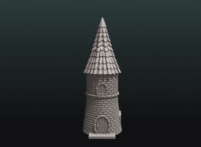 Fantasy Tower House 3D Print 217587