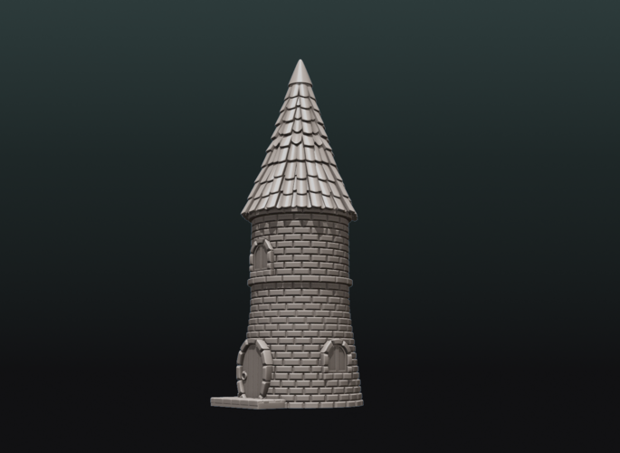 Fantasy Tower House 3D Print 217588