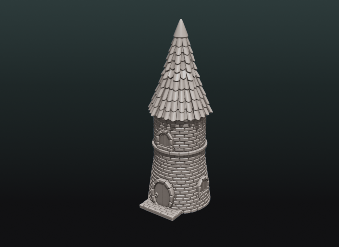 Fantasy Tower House 3D Print 217589