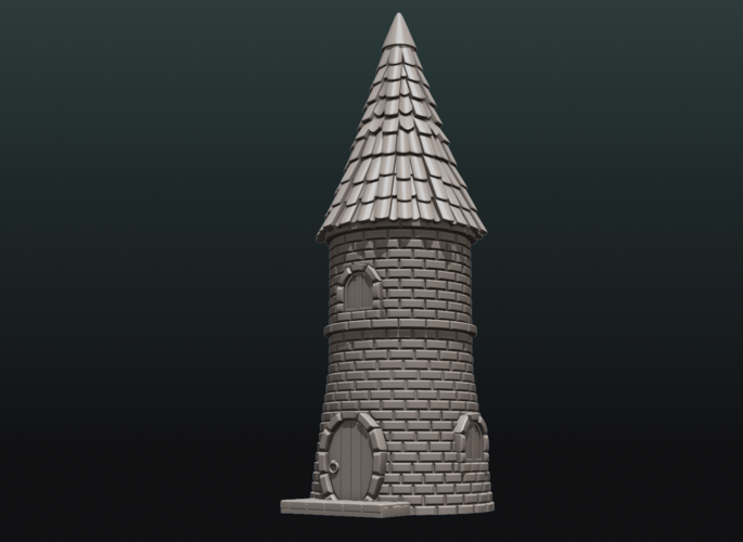 Fantasy Tower House 3D Print 217590