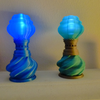 Small Victorian Hurricane Lamp 3D Printing 21761