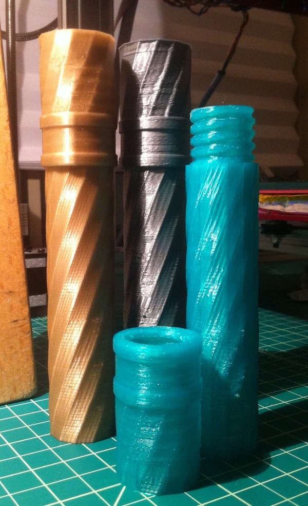 Twisted tube (with screw top)