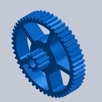 Small Gear 10/50 3D Printing 217839