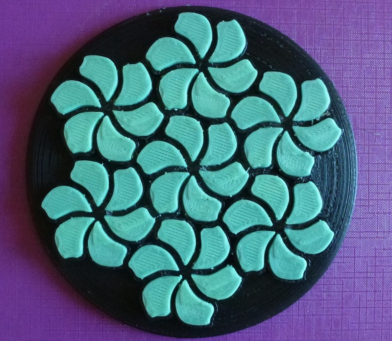 Tessellating flower coaster