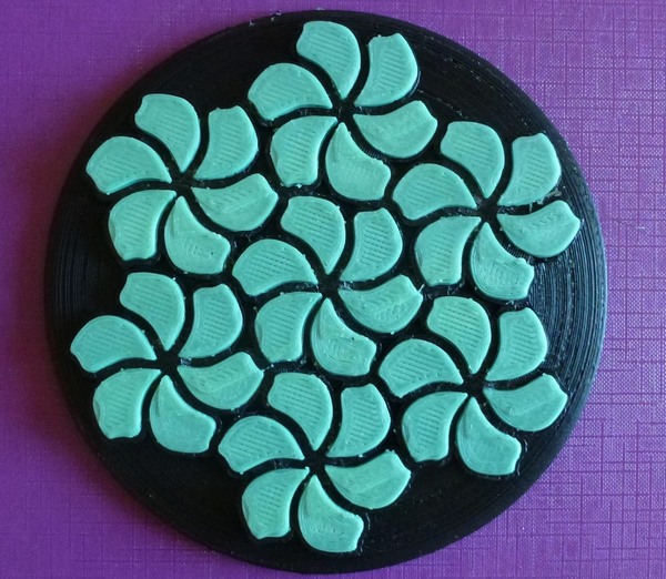 Tessellating flower coaster
