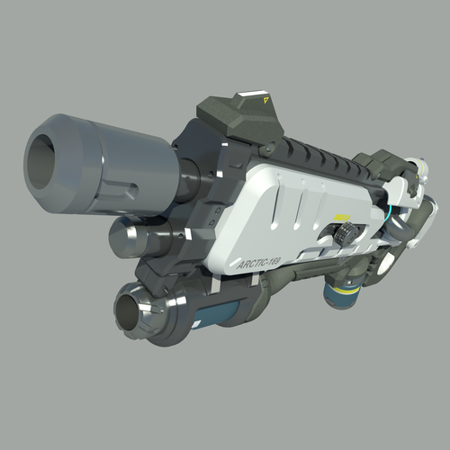 Jack Morrison Alpine Soldier 76 Pulse rifle gun Overwatch 3D Print 217851