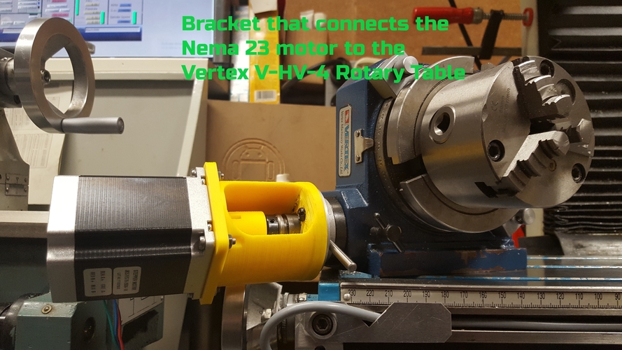  Vertex V-HV-4 & HBM BF 25 Vario to Nema 23 bracket 3D Print 217884