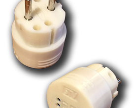Pin SCHUKO EU 230V Mains Plug Relay 2x NC/NO 3D Printing 217903