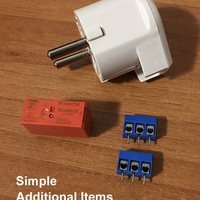 SCHUKO EU 230V Mains Plug Relay 2x NC/NO - Thumbnail 3