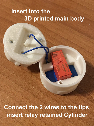 SCHUKO EU 230V Mains Plug Relay 2x NC/NO 3D Print 217930