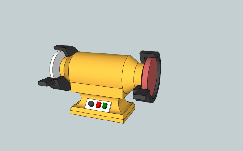 1/16 benchtop grinder scale model 3D Print 218033