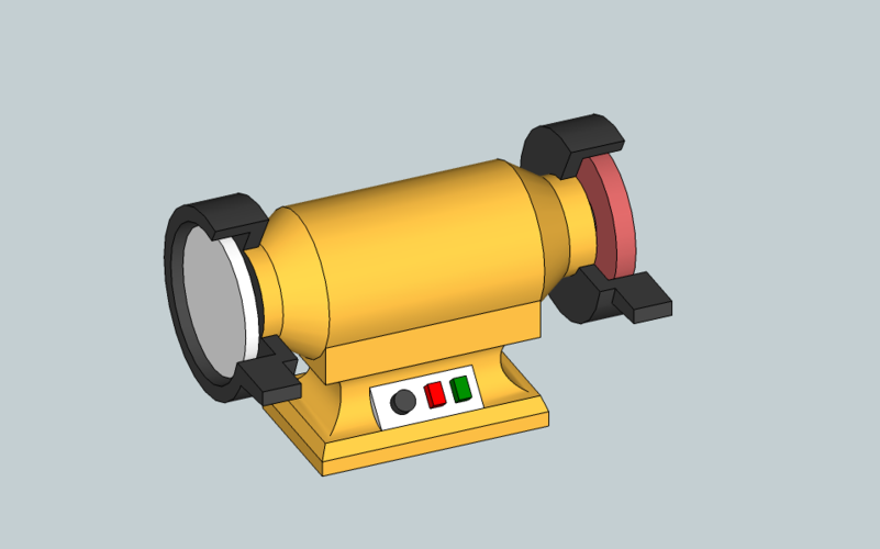 1/16 benchtop grinder scale model 3D Print 218034