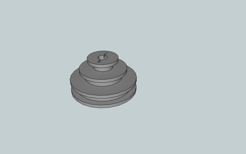 Unimat DB/SL replacement motor pulley 3D Print 218036