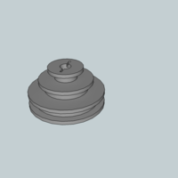 Small Unimat DB/SL replacement motor pulley 3D Printing 218036