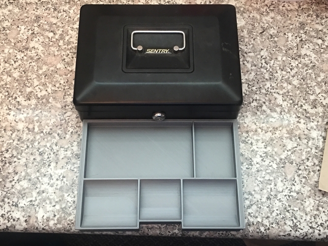 Sentry Cash Box Tray 3D Print 218193
