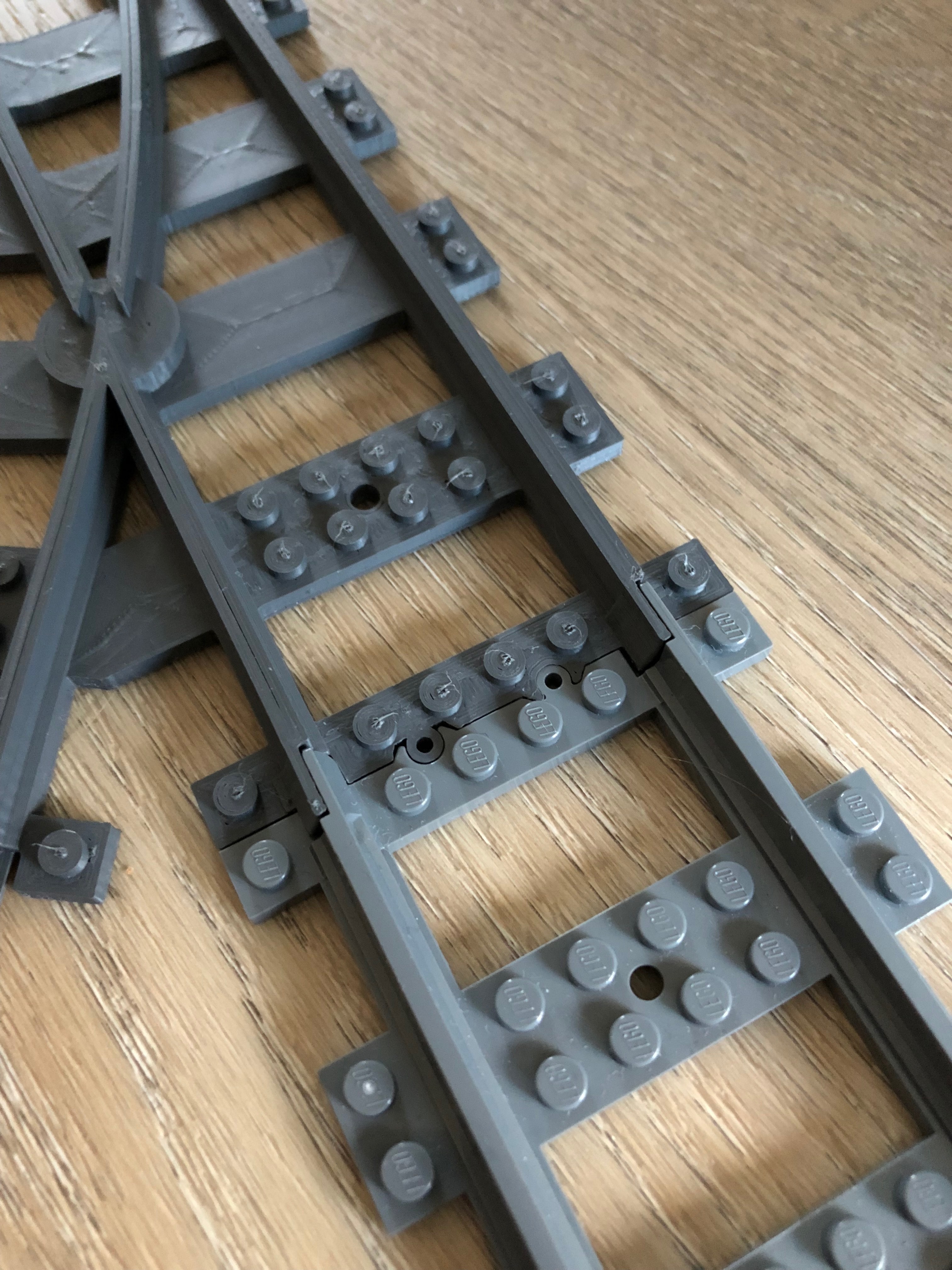 Passage à niveau courbe (40dots) pour train LEGO CITY - 3D Printed - ALFO  Track
