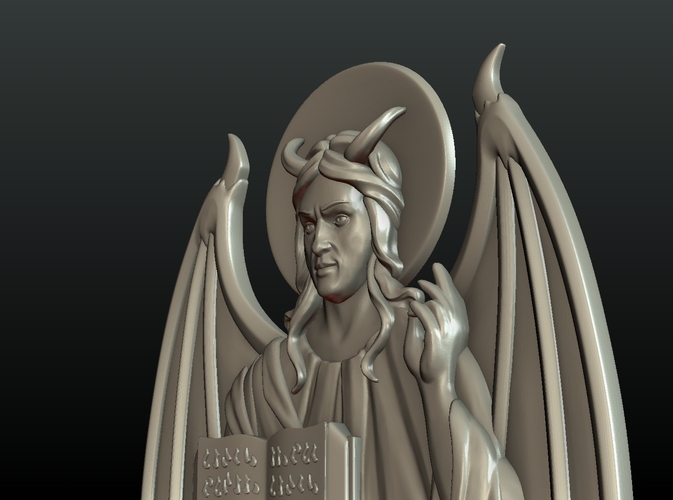 Satan Relief and Pendant 3D Print 218335