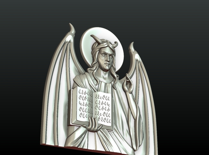Satan Relief and Pendant 3D Print 218336