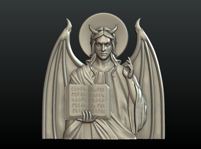 Satan Relief and Pendant 3D Print 218337