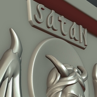 Satan Relief and Pendant - Thumbnail 8