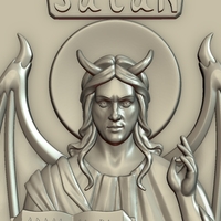 Satan Relief and Pendant - Thumbnail 11