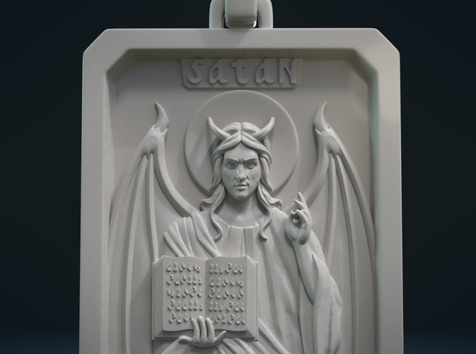 Satan Relief and Pendant 3D Print 218351