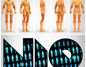 Pin NiQ, The 3D-Printable Action Figure - by 3DKitbash.com 3D Printing 21836