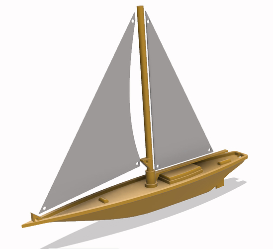 Sailing Boat 3D model  3D Print 218493