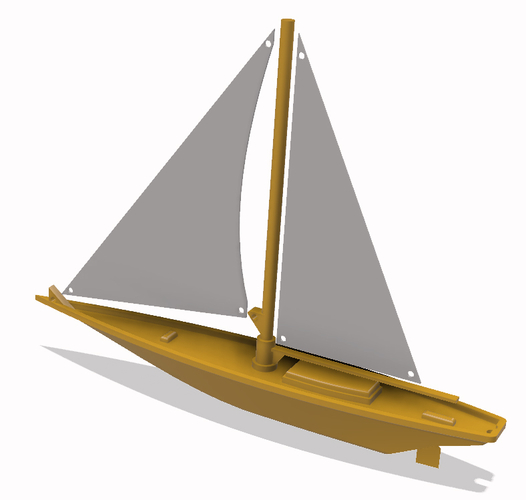 Sailing Boat 3D model  3D Print 218494