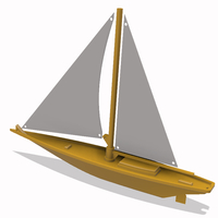Sailing Boat 3D model  - Thumbnail 2