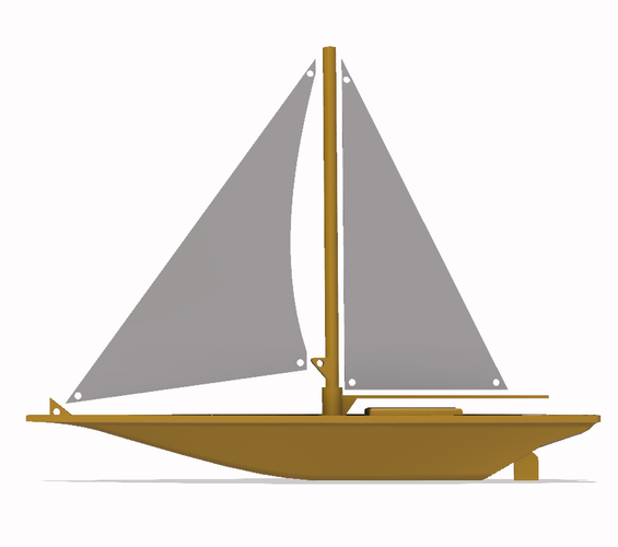 Sailing Boat 3D model  3D Print 218495