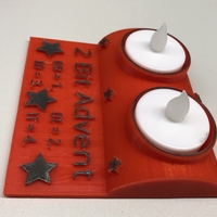 2-Bit Advent Tea Light Holder - Thumbnail 2